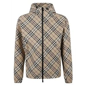 Burberry Hooded Plaid Coat With Zip Closure - NWT